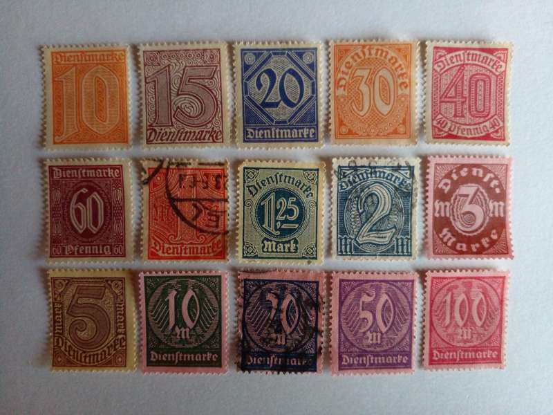 Germany (Deutsches Reich) 1920 Official Stamps
