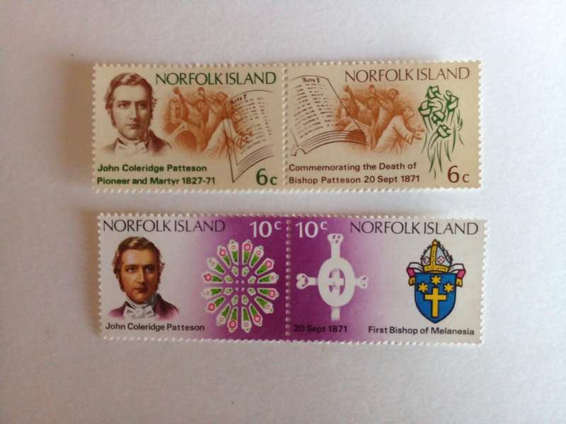 Norfolk Island 1971 100th Anniversary of death of Bishop Patteson