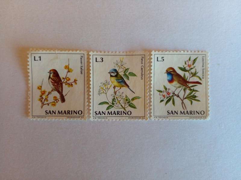 San Marino 1972 Birds