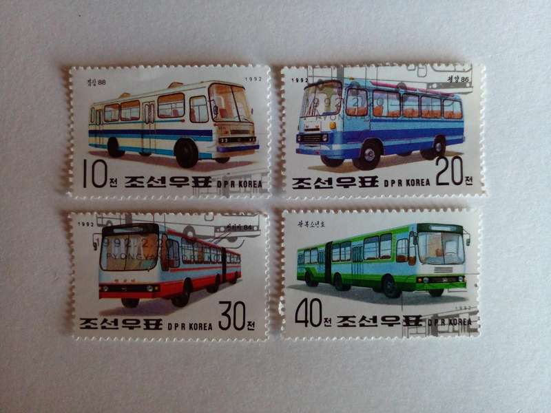 North Korea 1992 Buses