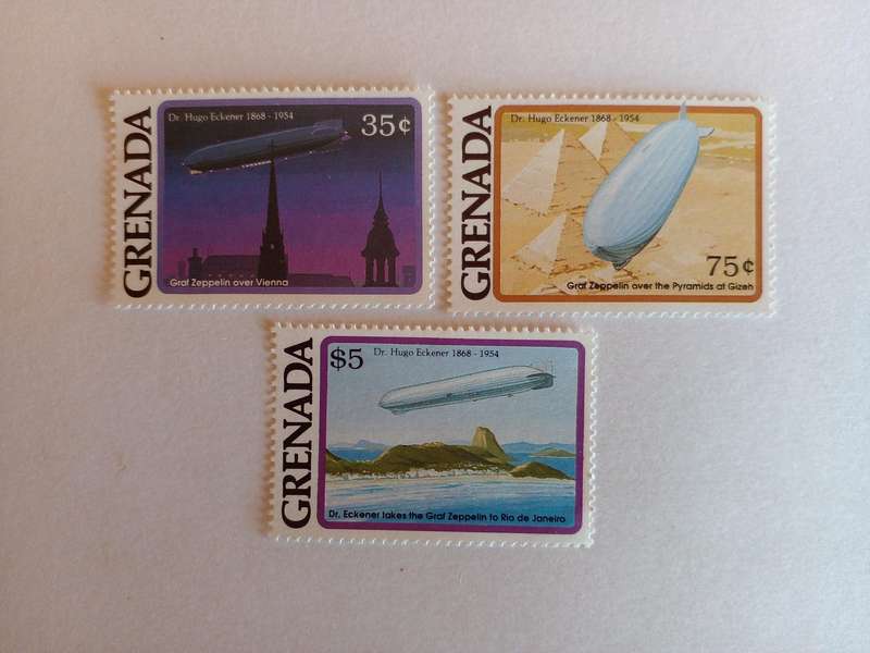 Grenada 1993 Commemoration of Dr Hugo Eckener (Commander of the Zeppelin Airship)