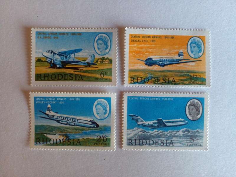 Rhodesia 1966 20th Anniversary of Central African Airways