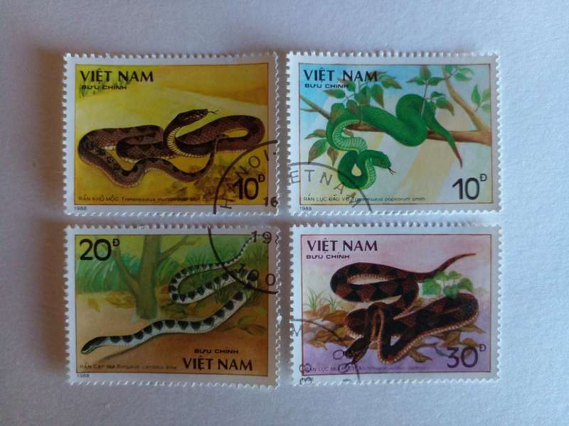 Vietnam 1988 Snakes