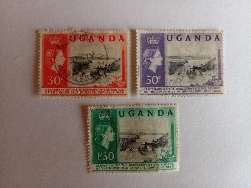 Uganda 1962 Centenary of the discovery of the source of the Nile