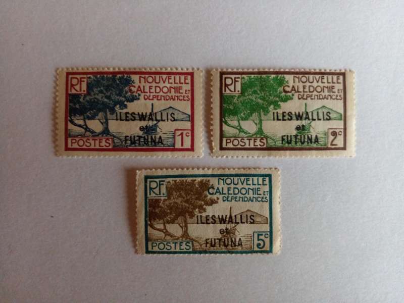 Wallis and Futuna 1930 Overprints on New Caledonia stamps