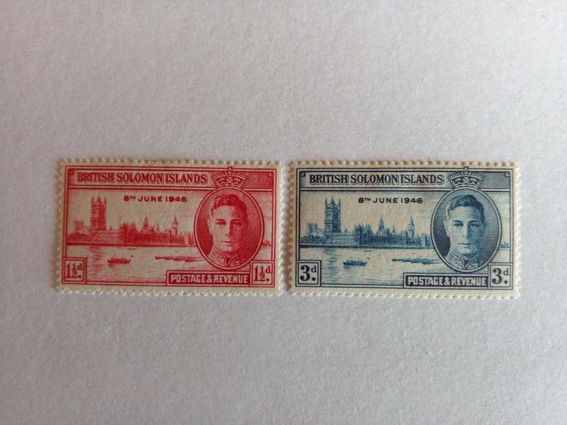 Solomon Islands 1946 WWII Victory Issue