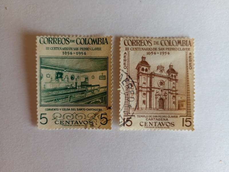 Colombia 1954 300th Anniversary of death of Pedro Claver