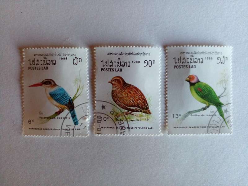 Laos 1988 Birds