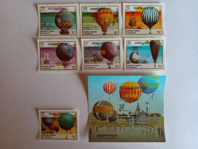 Cambodia 1983 Hot Air Balloons