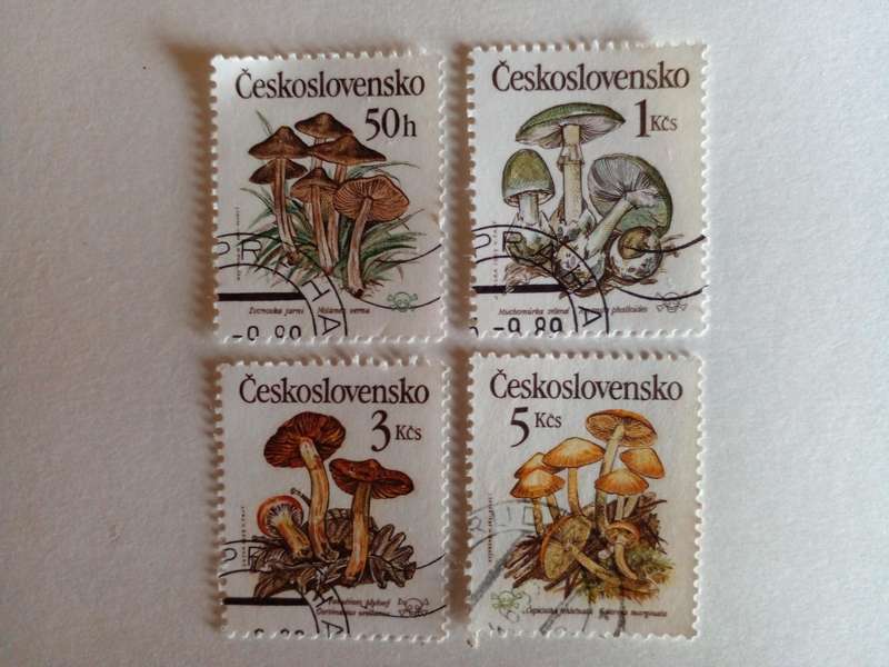 Czechoslovakia 1989 Poisonous Mushrooms