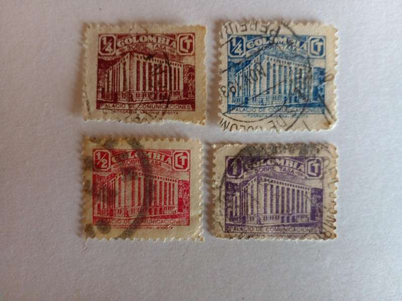 Colombia 1945 Revenue Stamps