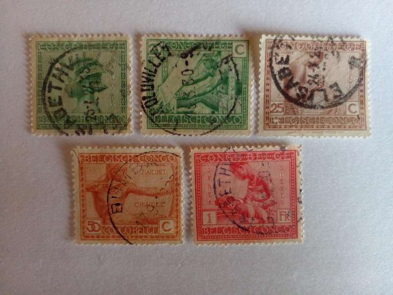 Belgian Congo 1923 Definitive Issue