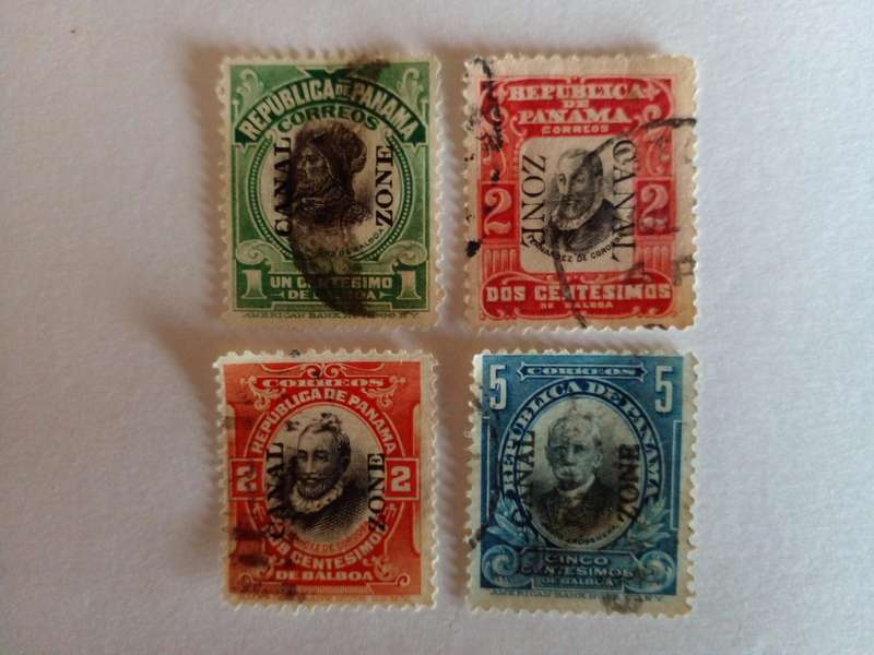 Canal Zone 1906-09 Overprints on Panama stamps