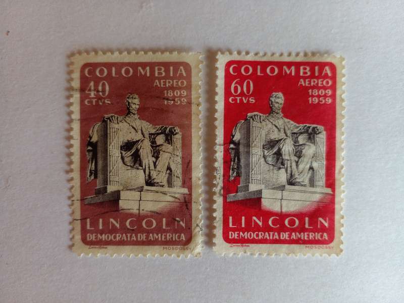 Colombia 1960 150th Anniversary of birth of Abraham Lincoln