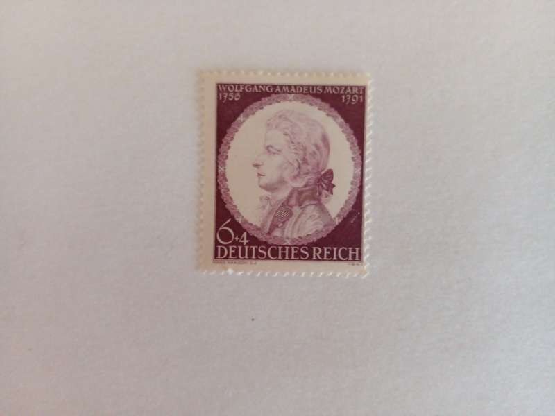 Germany (Deutsches Reich) 1941 Mozart Memorial Issue