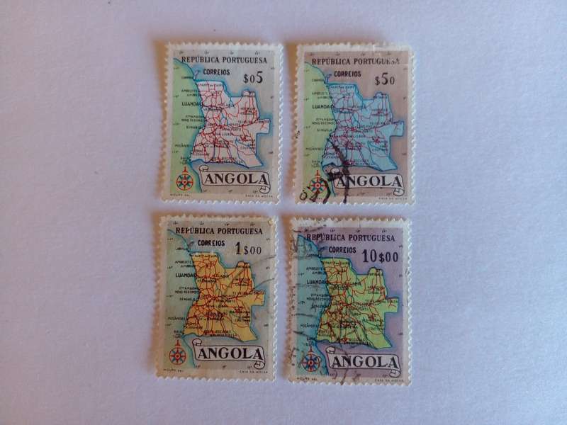 Angola 1955 Map