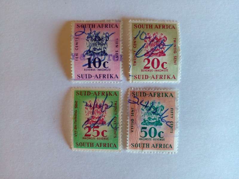 RSA 1961 Revenue Stamps