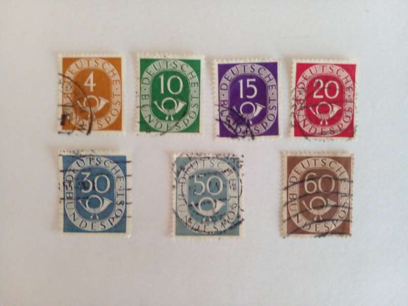 Germany (Bundespost) 1951 Daily Stamps