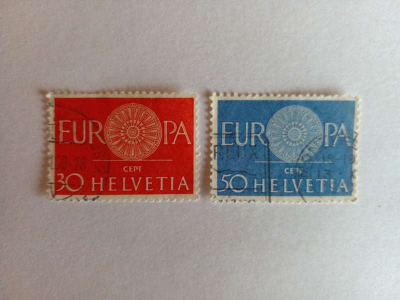 Switzerland 1960 Europa Stamps