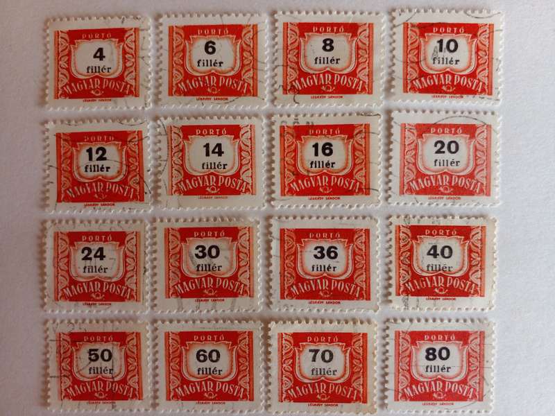 Hungary 1958 Postage Due