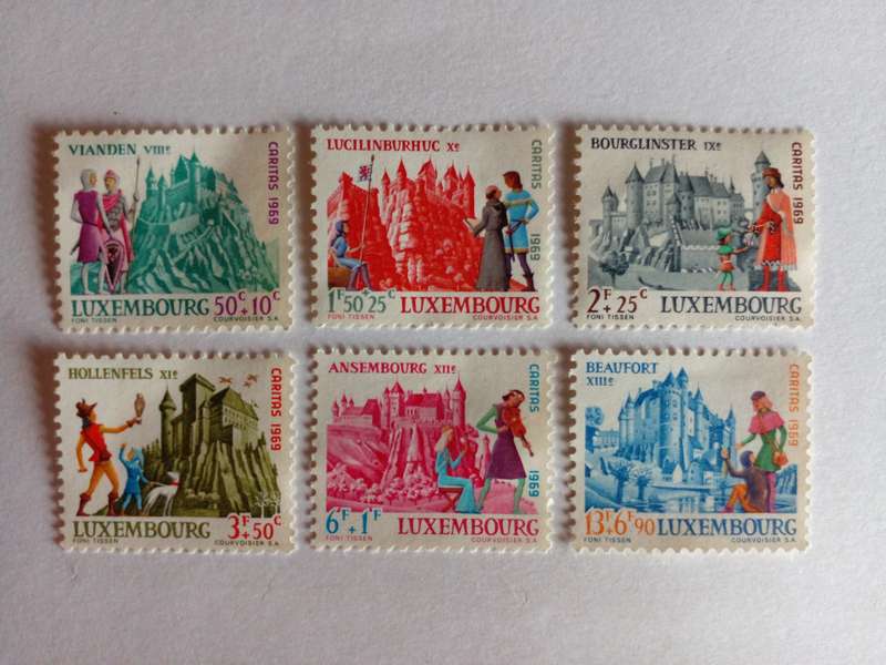 Luxembourg 1969 Castles (complete set)