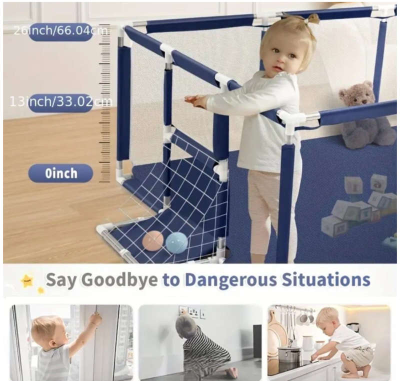 Premium Baby Playpen Safety Barriers with Playing Balls