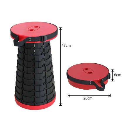 Portable Telescoping Stool Folding Camping Seat