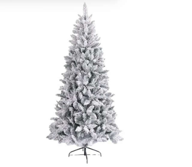 Premium Snow Flocked Artificial Holiday Christmas Tree - 1.8m