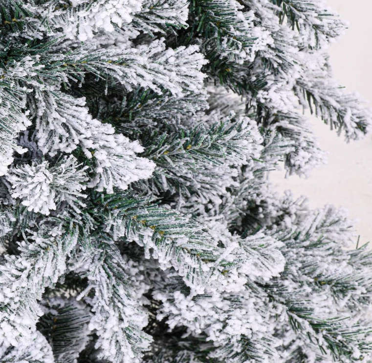 Premium Snow Flocked Artificial Holiday Christmas Tree - 1.8m