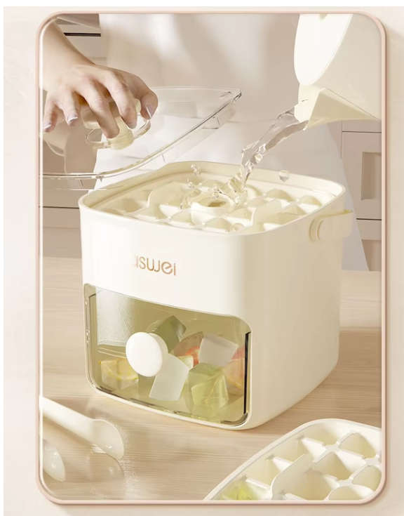Easy Press Double Layer Ice Cube Maker Box