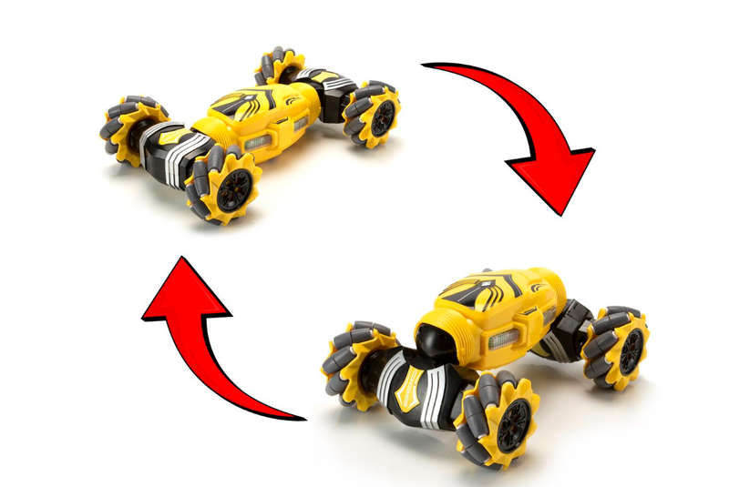 Funny Box R/C 2.4G Drift Wheel Torsion Stunt Car - ORANGE 30cm Long