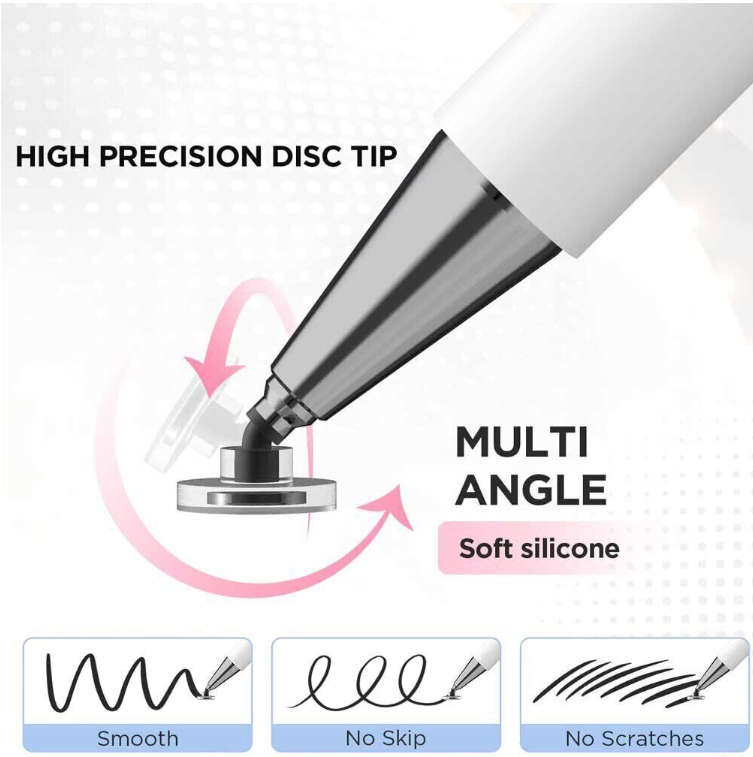 Pencil Fluent Series Universal Capacitive Stylus Pen for touch screens - xo-st-06- Black