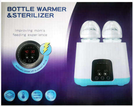 Double Bottle baby warmer LED Display Milk formula Heat food Electric