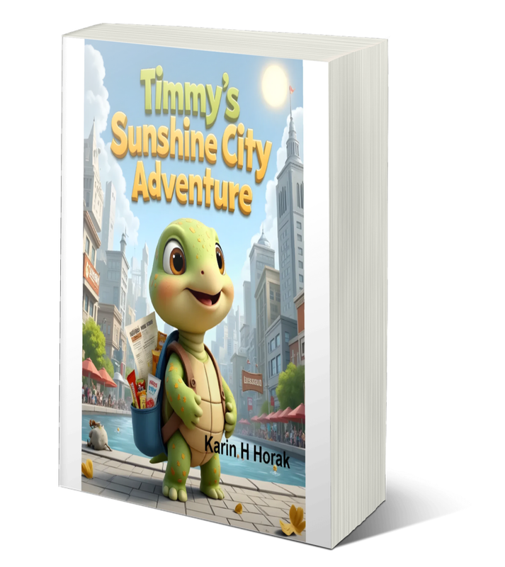 Timmy's Sunshine City Adventure - 21 Pages Kids Picture Story eBook