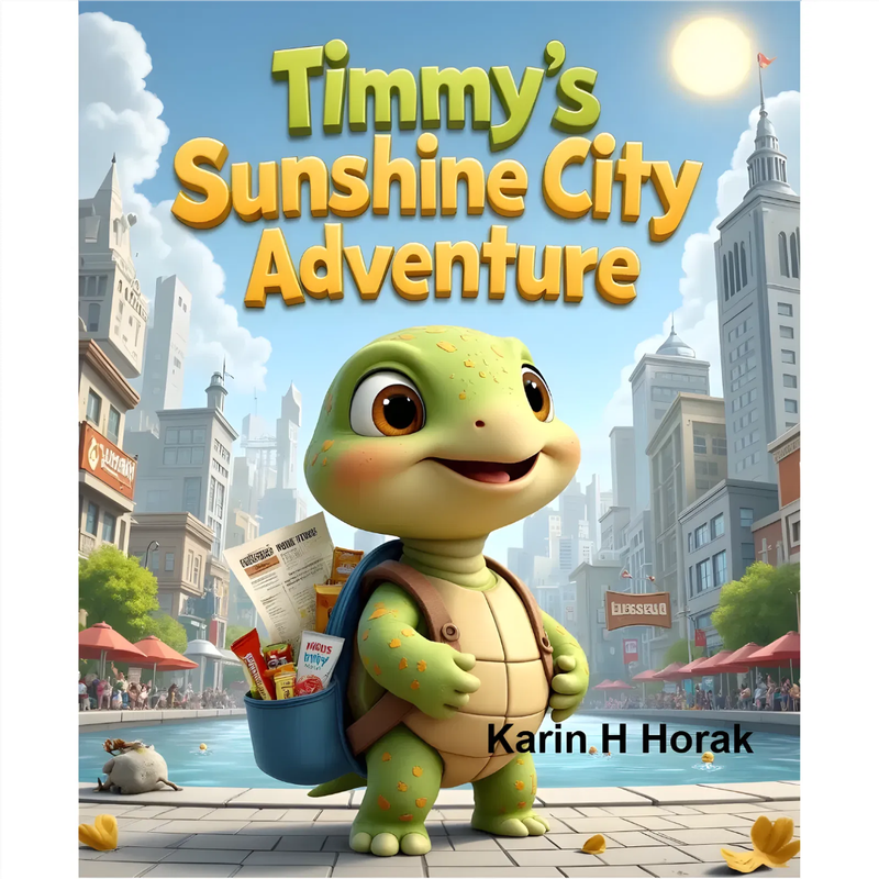 Timmy's Sunshine City Adventure - 21 Pages Kids Picture Story eBook