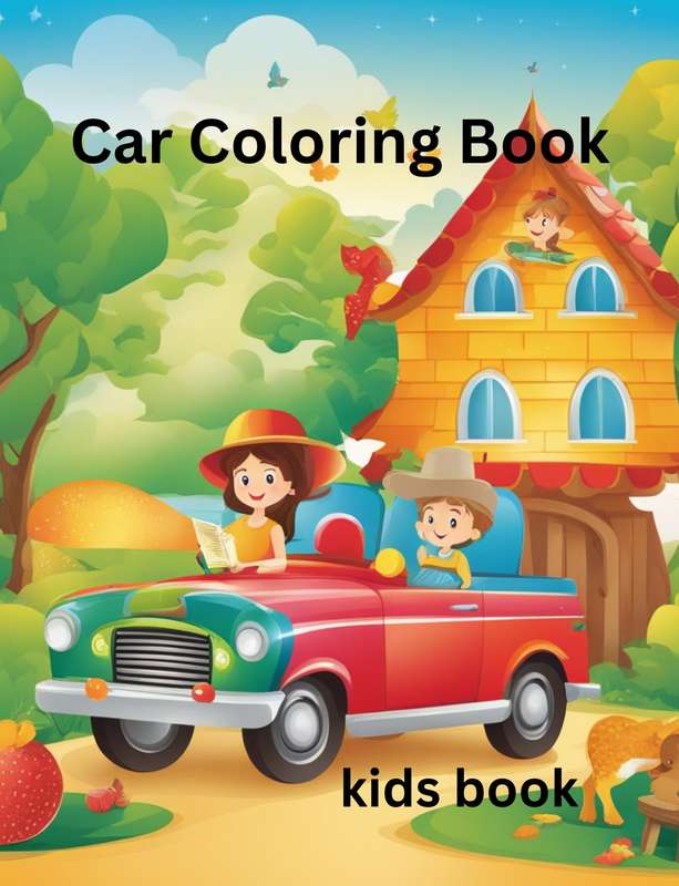 25 Pages Cars Coloring Book - PDF eBook Format