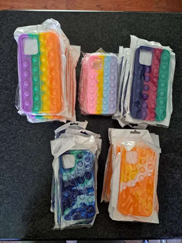 50 fidget iPhone silicon cases. Fits iPhone 12, 12 pro, 13, 13 pro, 14