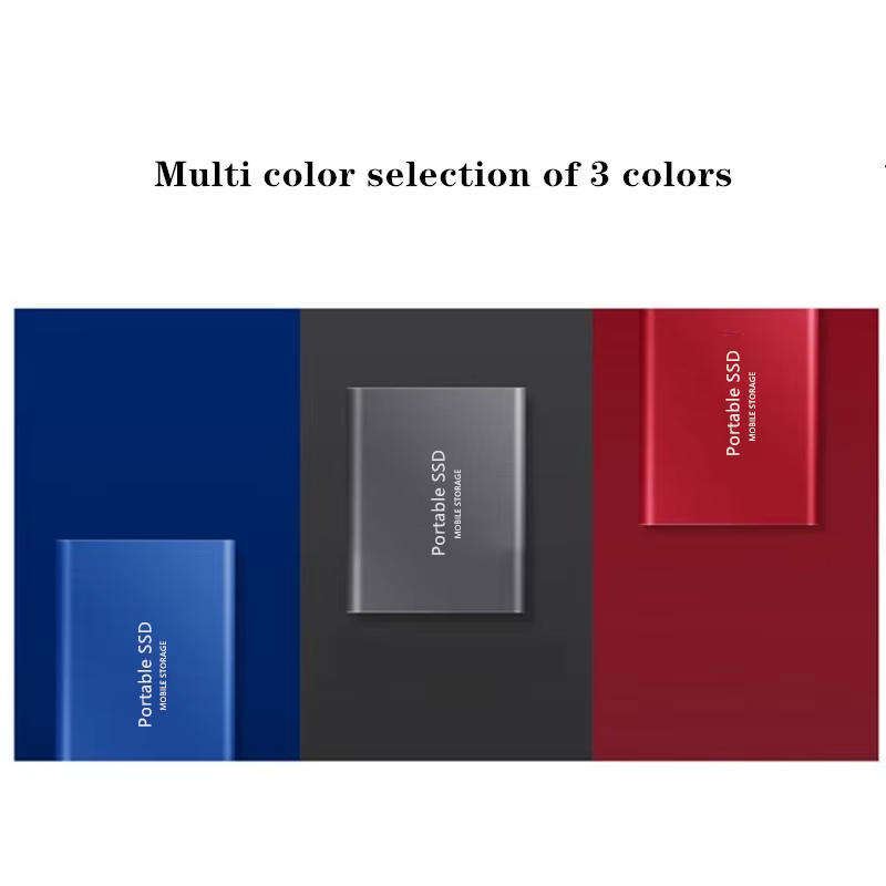 Portable SSD Type-C USB 3.1 1TB M.2 External Hard Drive for Laptop & Desktop