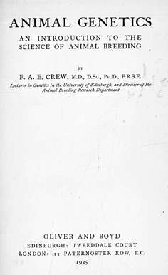 Animal Genetics. The science of Animal breeding.