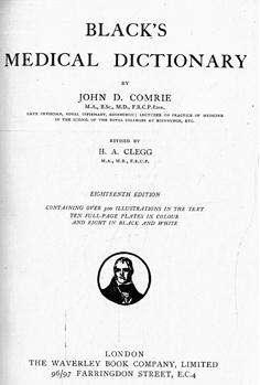 Black's Medical Dictionary. 1947.