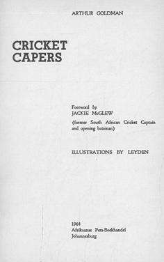 Cricket Capers.