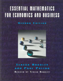 Essential mathematics for economics and business. Second Edition.