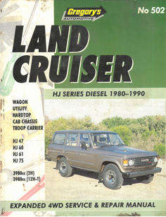 Land Cruiser. HJ Series Diesel 1980-1990. No. 502.