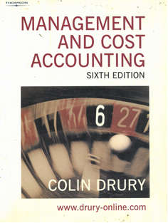 Management and Cost Accounting. Sixth Edition.