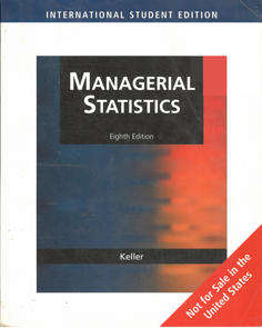 Managerial Statistics. Eighth Edition.