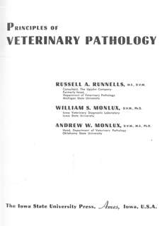 Principles of Veterinary Pathology.