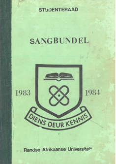 Studentraad. Sangbundel.. 1983-1984. Lyrics.