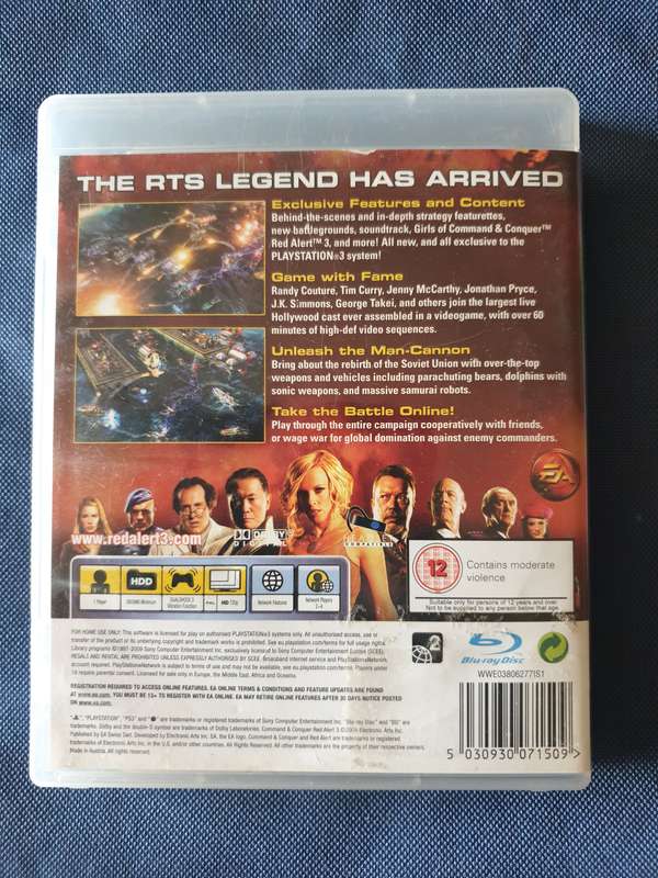 PS3 Game - Red Alert 3 - Ultimate Edition