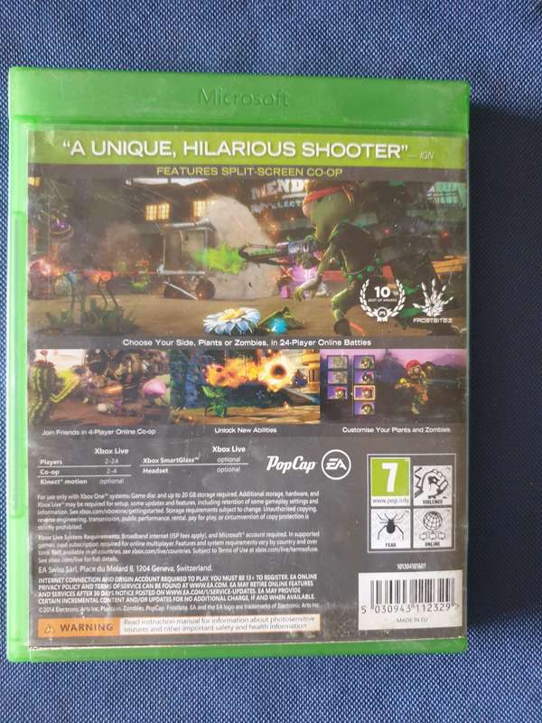 Xbox One Game - Plants vs Zombies - Garden Warfare
