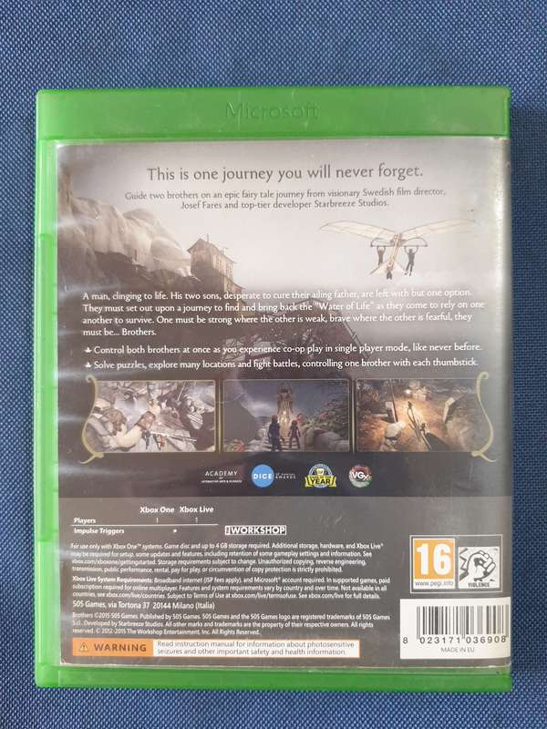 Xbox One Game - Brothers - a tale of two sons